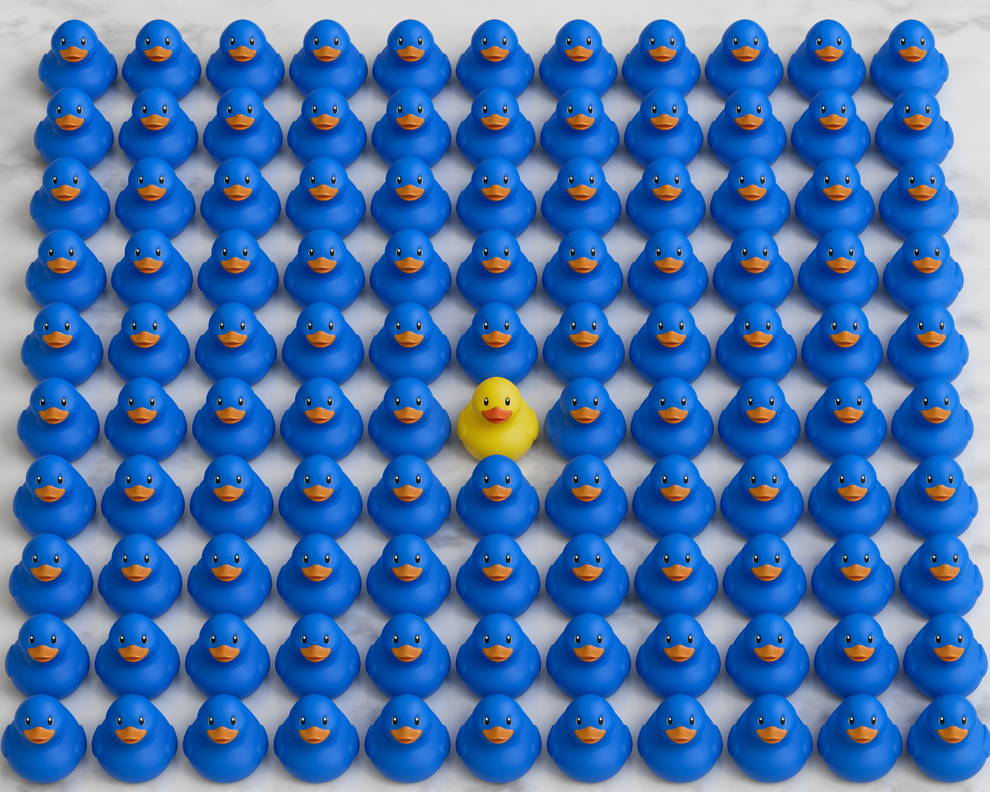 100 ducks